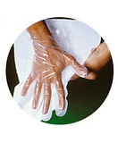 Safety Guanto monouso sterile in plastica 1 pezzo