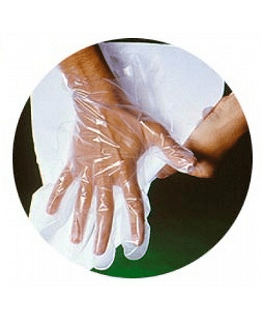 Safety Guanto monouso sterile in plastica 1 pezzo