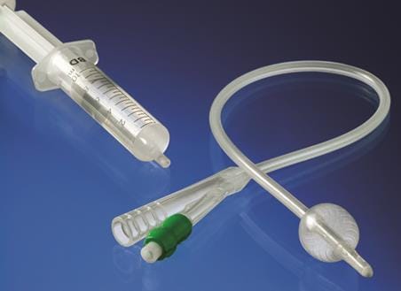 Catetere Foley in Silicone Puro CH18, 2 Vie Monouso