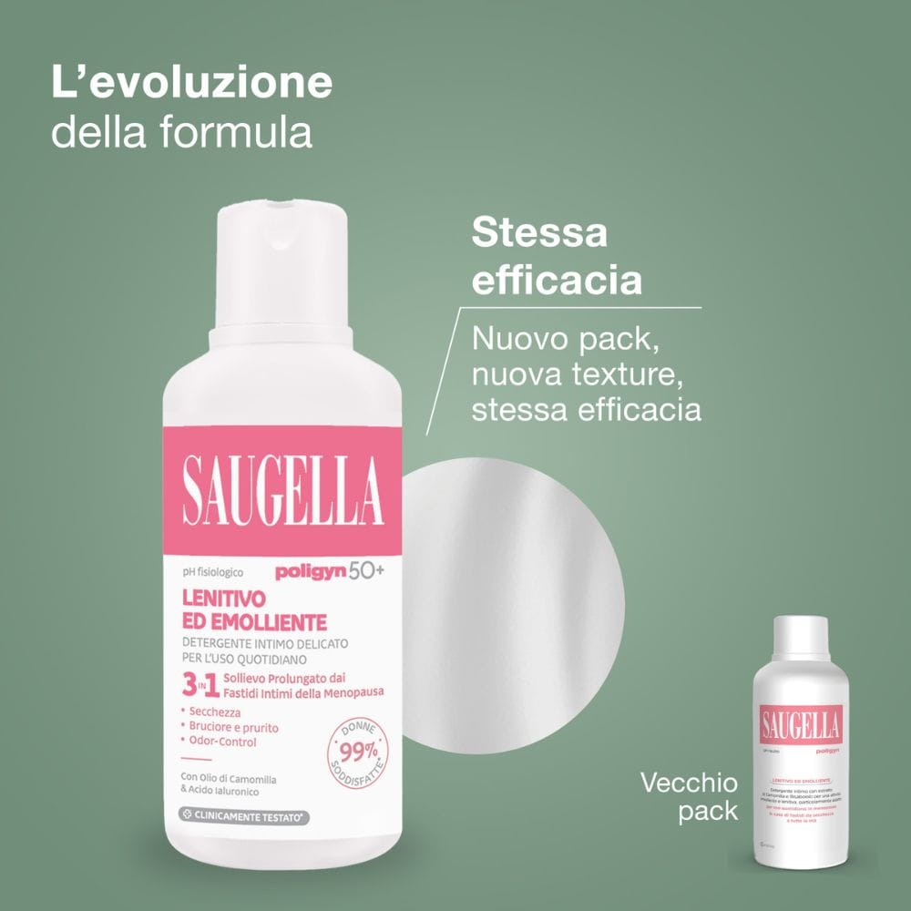 SAUGELLA POLIGYN 50+ DETERGENTE INTIMO LENITIVO ED EMOLLIENTE 250 ML