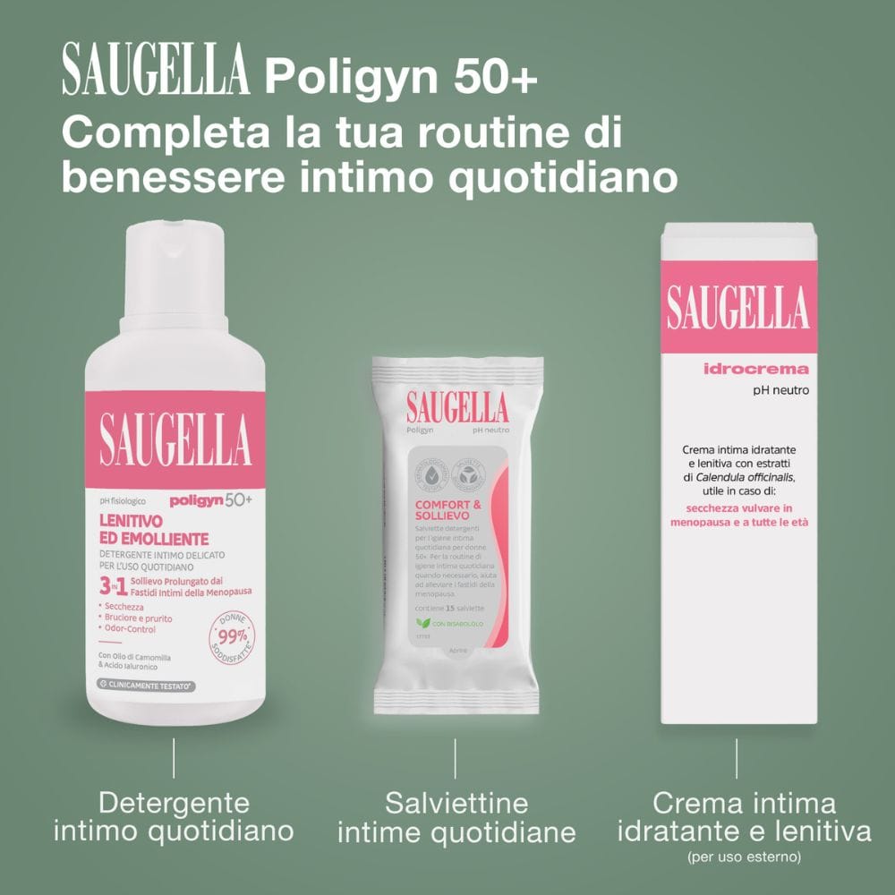 SAUGELLA POLIGYN 50+ DETERGENTE INTIMO LENITIVO ED EMOLLIENTE 250 ML