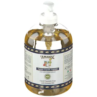L'AMANDE MARSEILLE SAPOBNE LIQUIDO VEGETALE OLII ESSENZIALI 500 ML L'AMANDE MARSEILLE SAPOBNE LIQUIDO VEGETALE OLII ESSENZIALI 500 ML