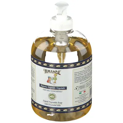 L'AMANDE MARSEILLE SAPOBNE LIQUIDO VEGETALE OLII ESSENZIALI 500 ML L'AMANDE MARSEILLE SAPOBNE LIQUIDO VEGETALE OLII ESSENZIALI 500 ML