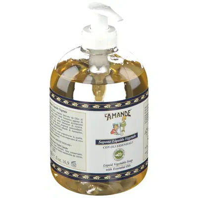 L'AMANDE MARSEILLE SAPOBNE LIQUIDO VEGETALE OLII ESSENZIALI 500 ML L'AMANDE MARSEILLE SAPOBNE LIQUIDO VEGETALE OLII ESSENZIALI 500 ML