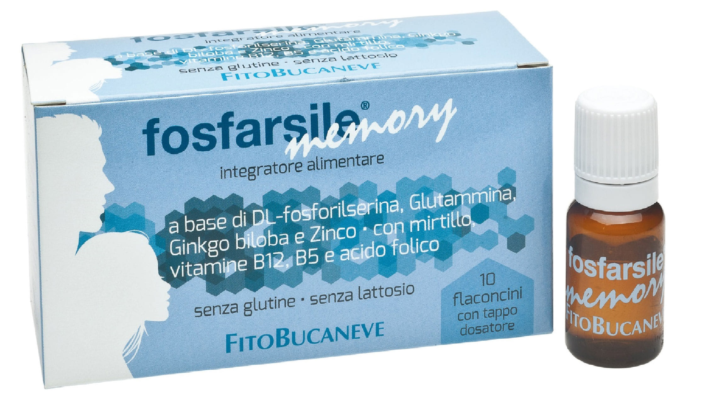 Integratore Fosfarsile Memory con Ginkgo biloba, 10 flaconcini