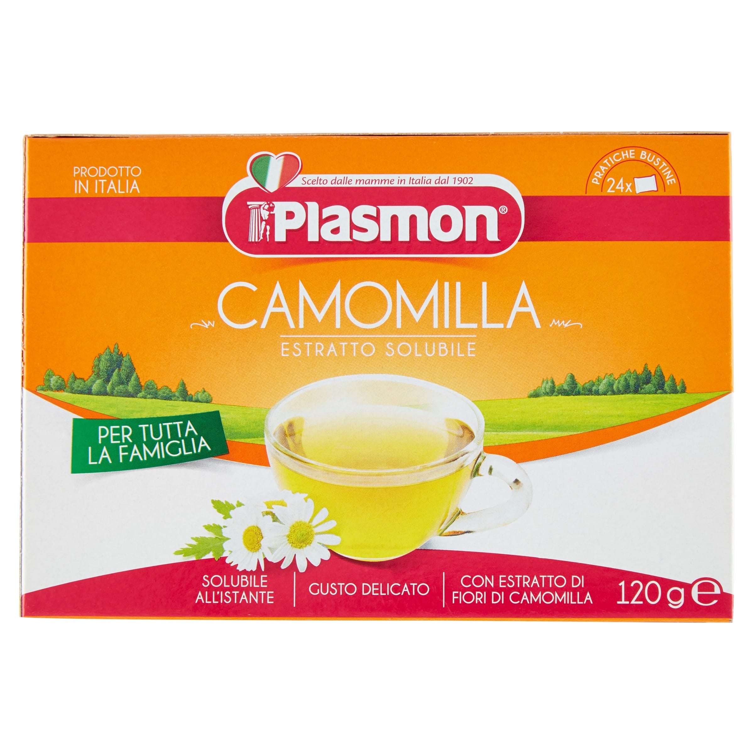 Tisana Plasmon alla Camomilla per tutta la famiglia, 24 buste
