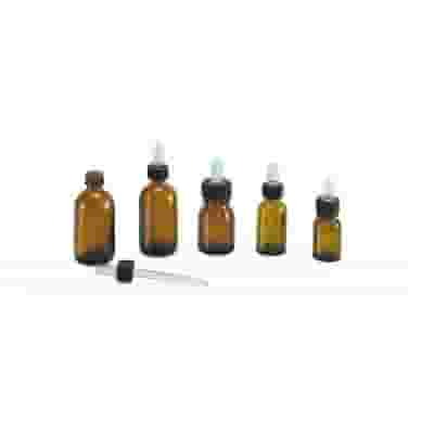 Flacone contagocce Rex in vetro scuro, 20ml