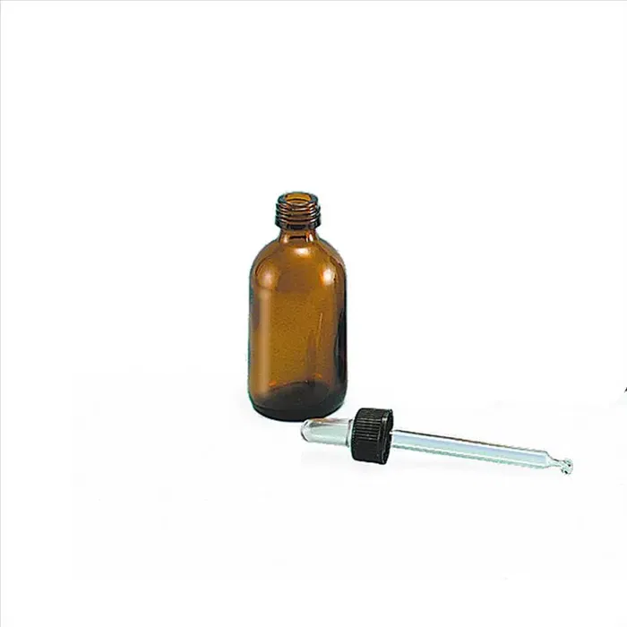 Flacone in vetro scuro con contagocce Rex da 30ml