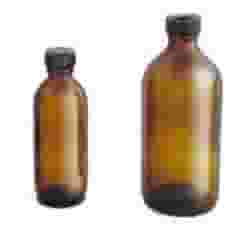 Flacone americano in vetro scuro 50ml, chiusura a vite