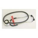 STETOFONENDOSCOPIO PROFESSIONAL CORPO IN ACCIAIO INOX 18/8, ARCHETTO BIAURICOLARE CROMATO CON DOPPIA MOLLA INTERNA