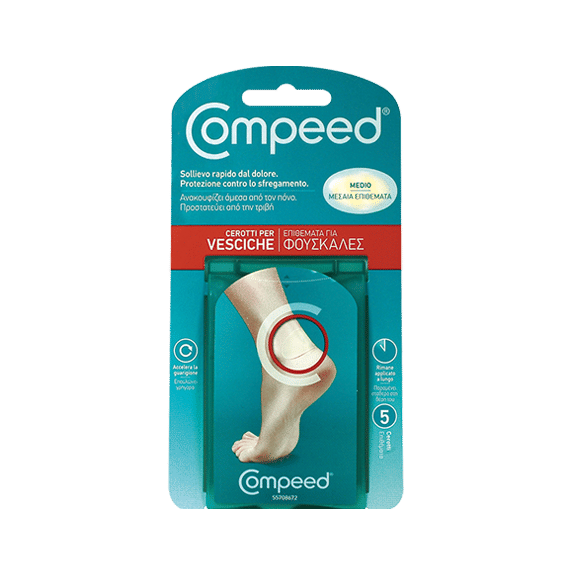 Cerotti Compeed per Vesciche Formato Medio, 5 pezzi