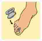 DIVARICATORE PER DITA DEI PIEDI GEL TOE SEPARATOR S