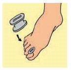 DIVARICATORE PER DITA DEI PIEDI GEL TOE SEPARATOR S