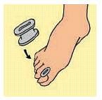 DIVARICATORE PER DITA DEI PIEDI GEL TOE SEPARATOR M