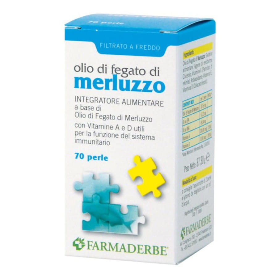 OLIO DI FEGATO DI MERLUZZO 70 PERLE