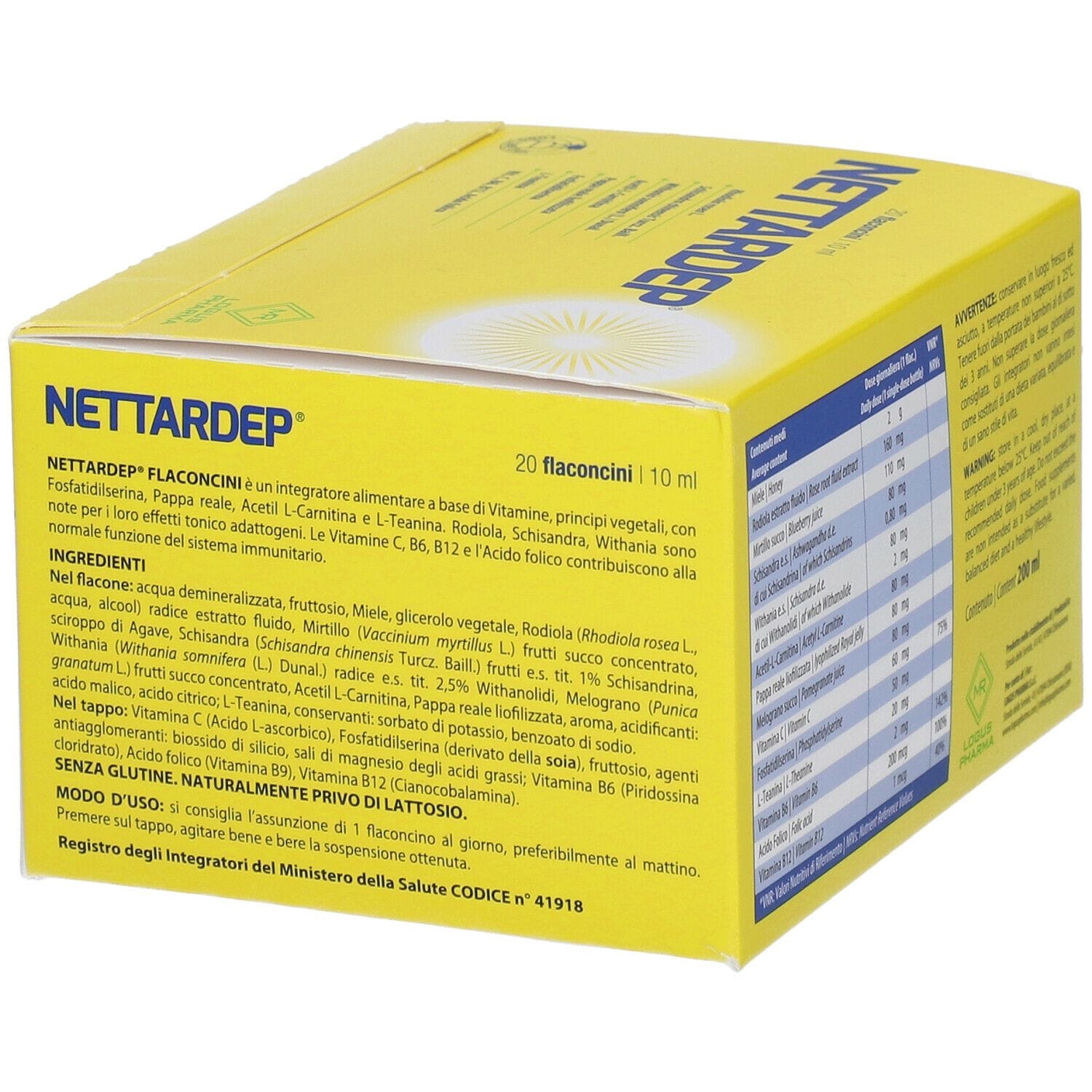 Integratore Nettardep 20 Fiale per stanchezza e convalescenza