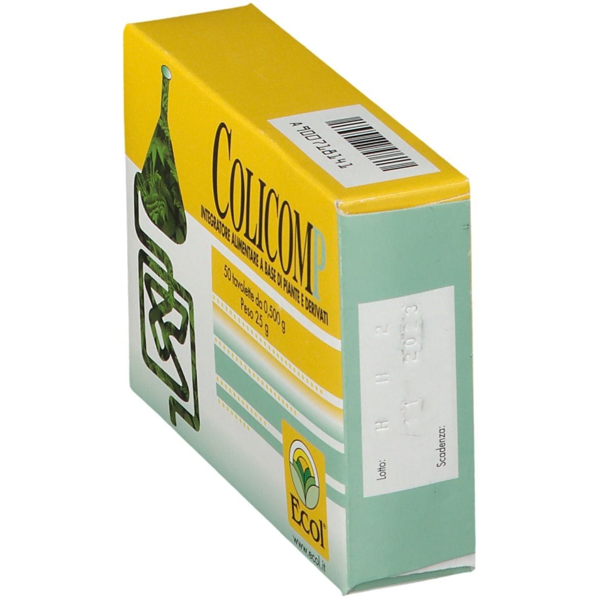 Integratore Colicomp per il benessere intestinale, 50 tavolette