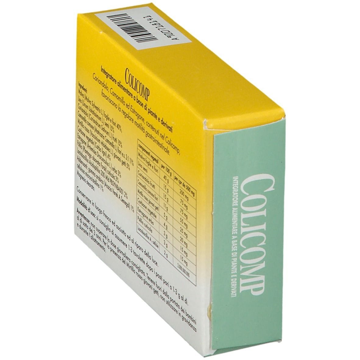 Integratore Colicomp per il benessere intestinale, 50 tavolette