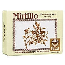 Integratore di Mirtillo 50 Tavolette per la Circolazione
