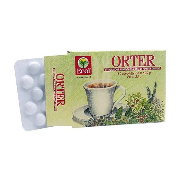 Orter Tavolette depurative e drenanti, 50 compresse 0,5g