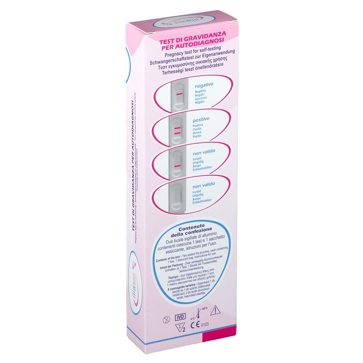 Test di Gravidanza Illa Doppiaprova 2 Stick, 99% Precisione