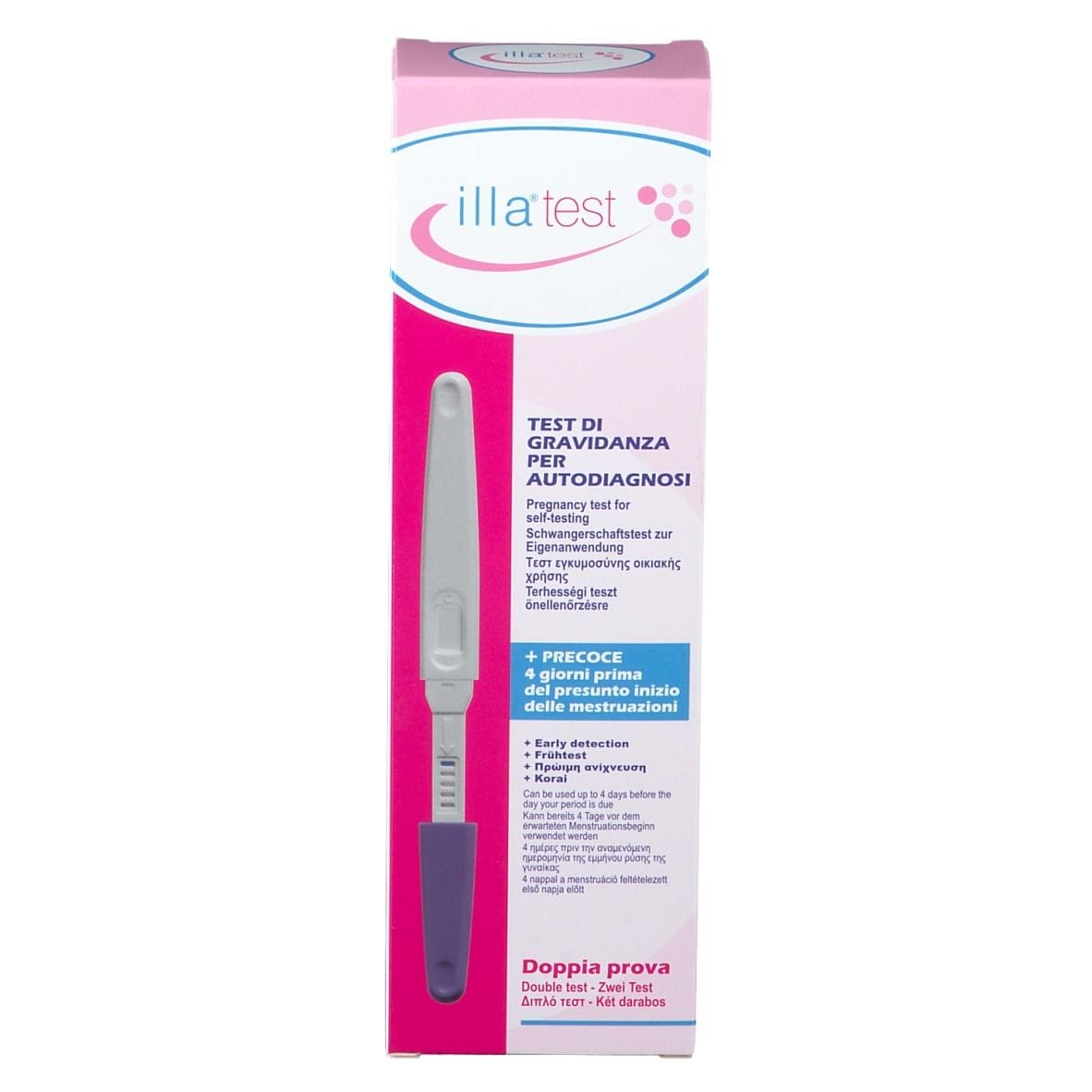Test di Gravidanza Illa Doppiaprova 2 Stick, 99% Precisione