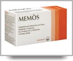 Integratore Memòs per memoria e funzioni cognitive, 10 flaconcini