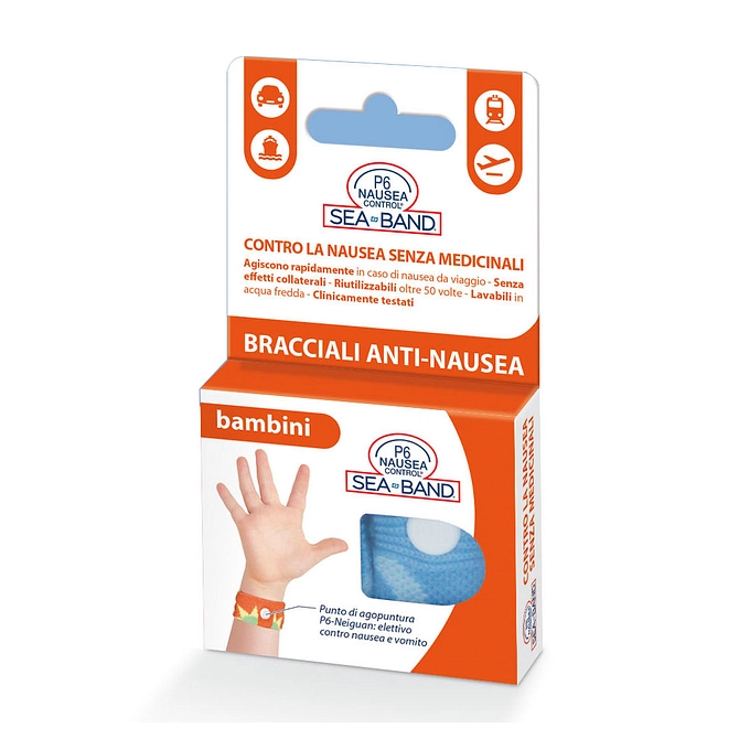 Bracciale Anti Nausea Per Bambini P6 Nausea Control 2 Pezzi