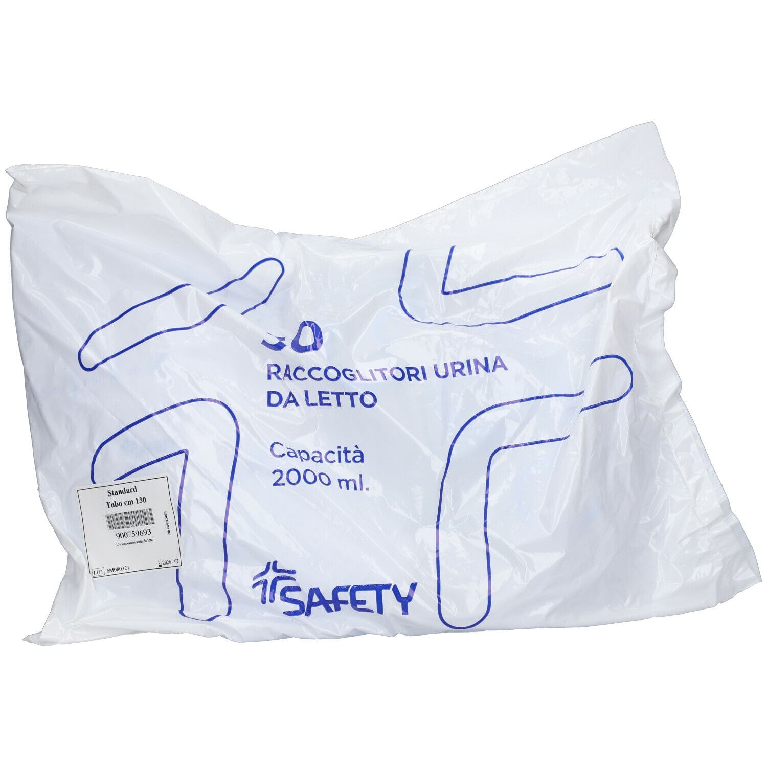 Sacca Di Drenaggio Letto Per Incontinenza Senza Scarico 130 Cm 30 Pezzi