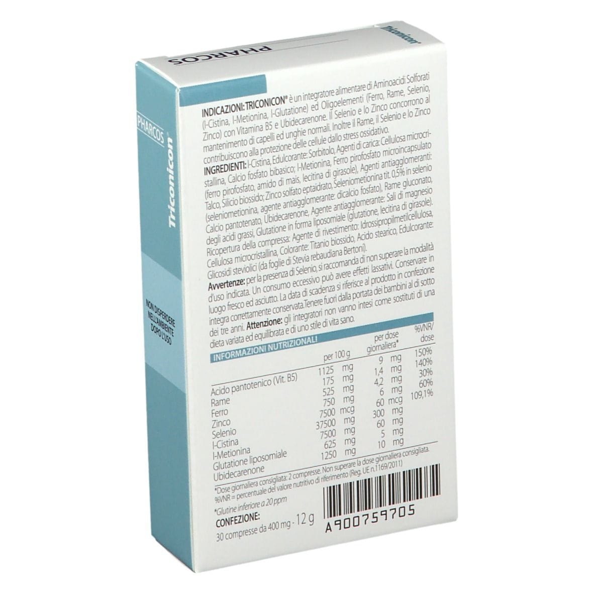 PHARCOS TRICONICON 30 COMPRESSE