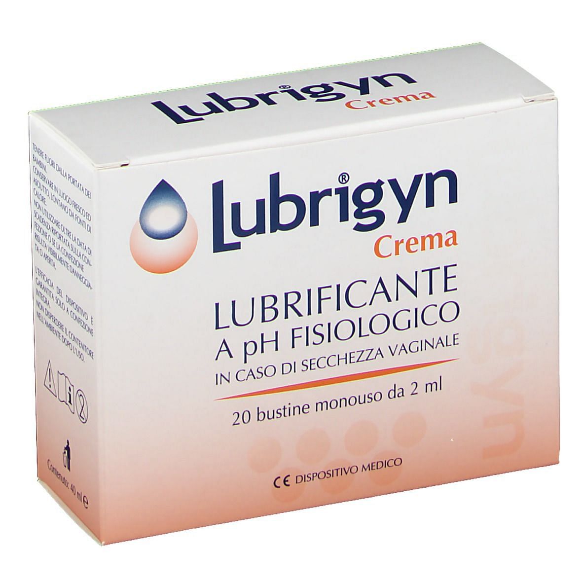 Lubrigyn Crema Vaginale 20 Bustine 2 Ml