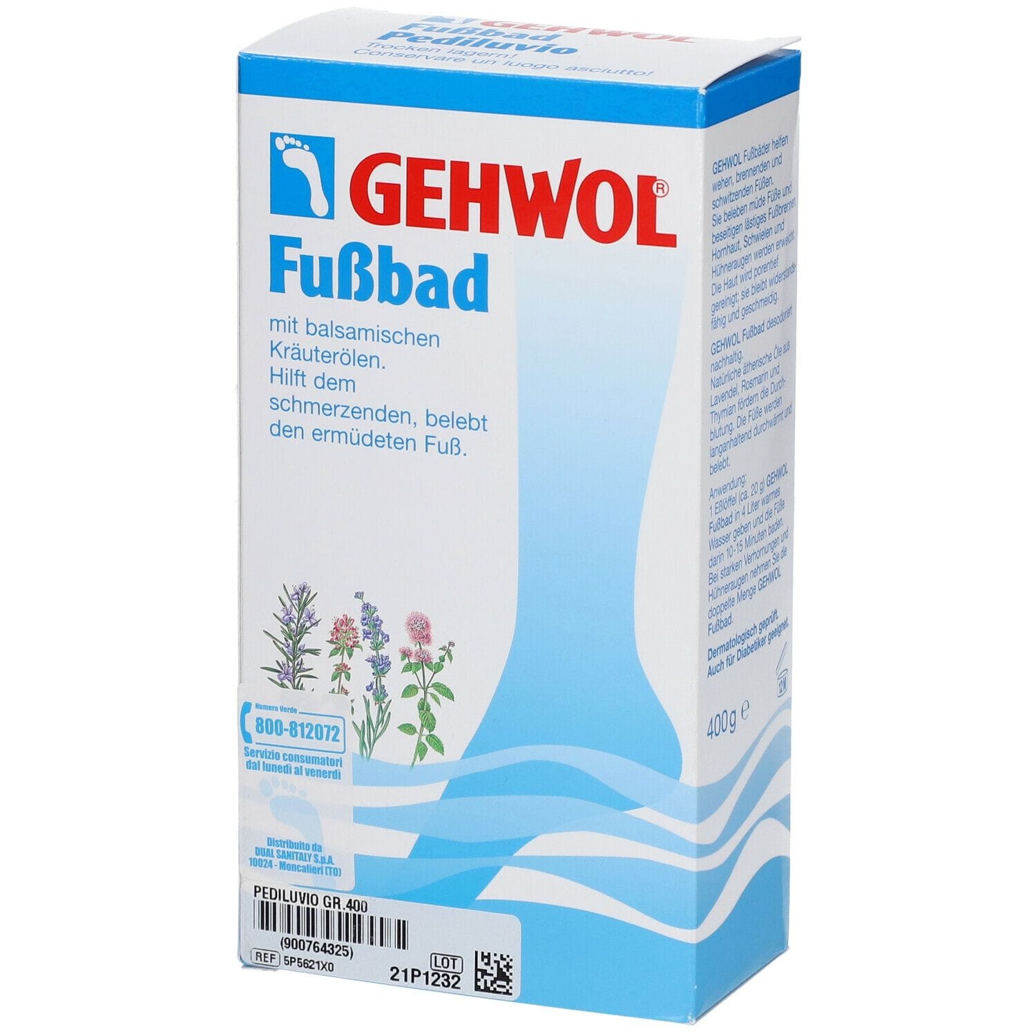 GEHWOL POLVERE PER PEDILUVIO 400 G
