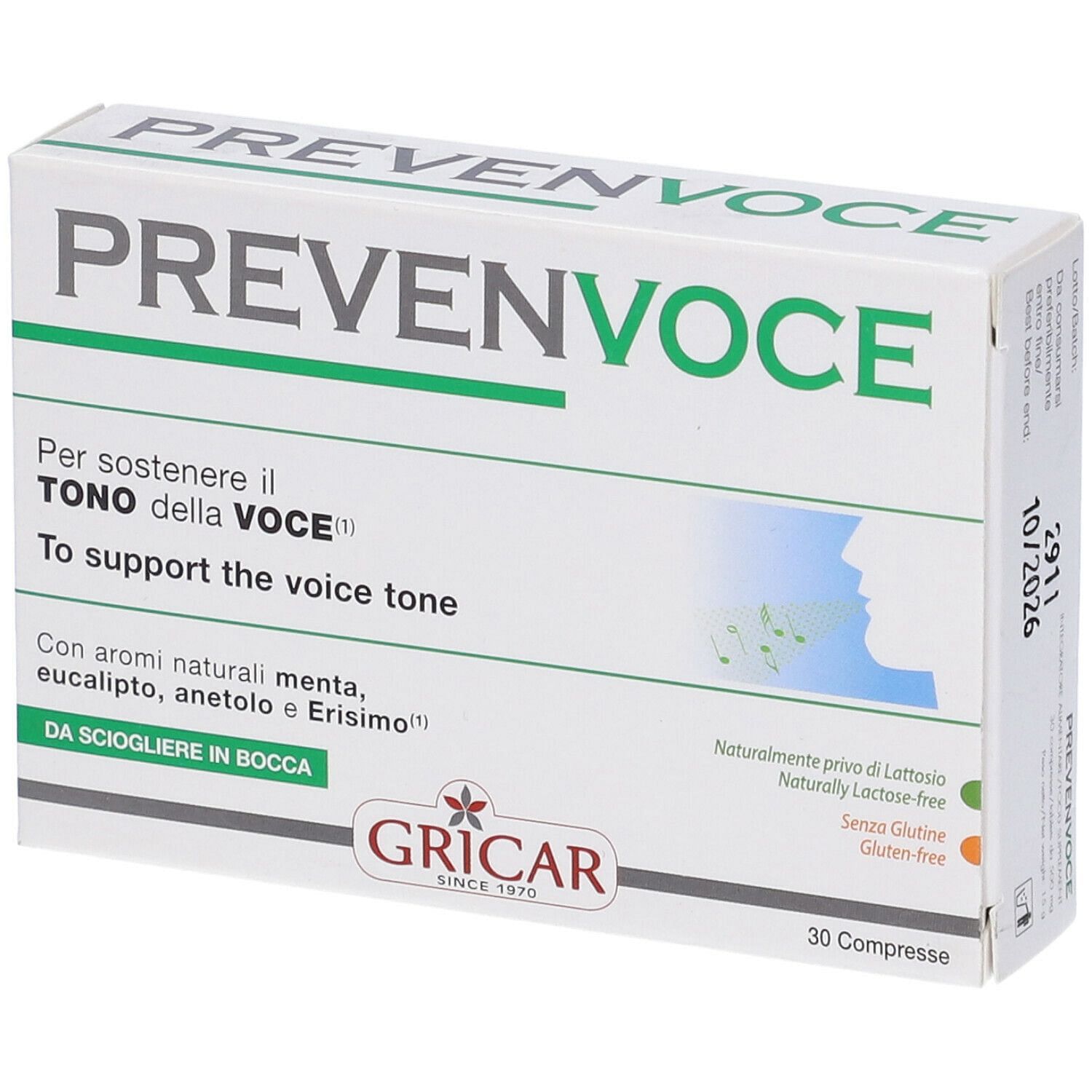 Prevenvoce Menta Eucalipto 30 Tavolette