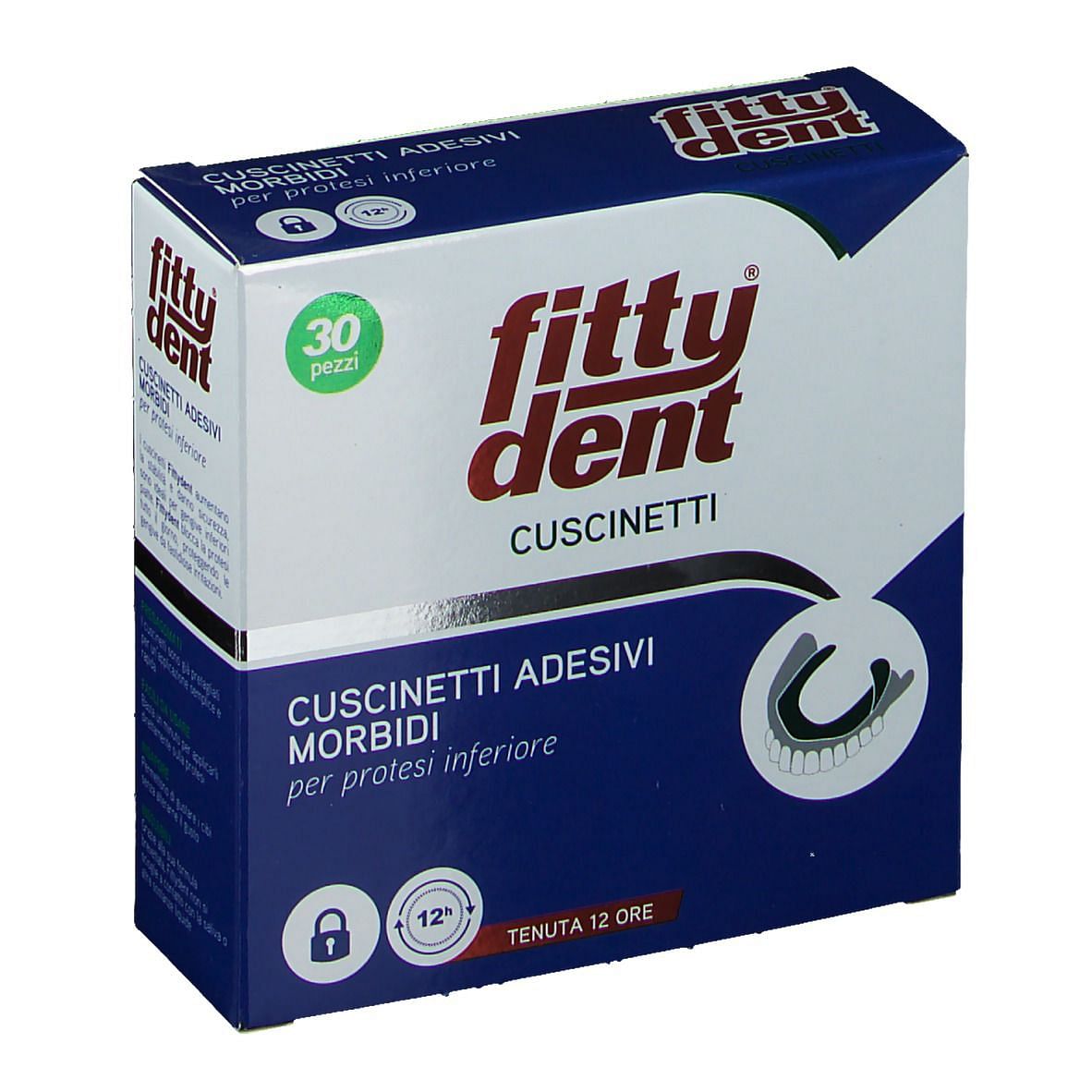 Fittydent Cuscinetti Adesivi 30 Pezzi Nf