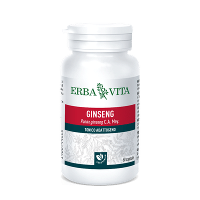 Integratore Ginseng Erba Vita, 60 capsule tonico-adattogeno