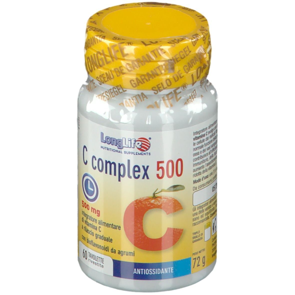 LONGLIFE C COMPLEX 500 TIME RELEASED 60 TAVOLETTE RIVESTITE