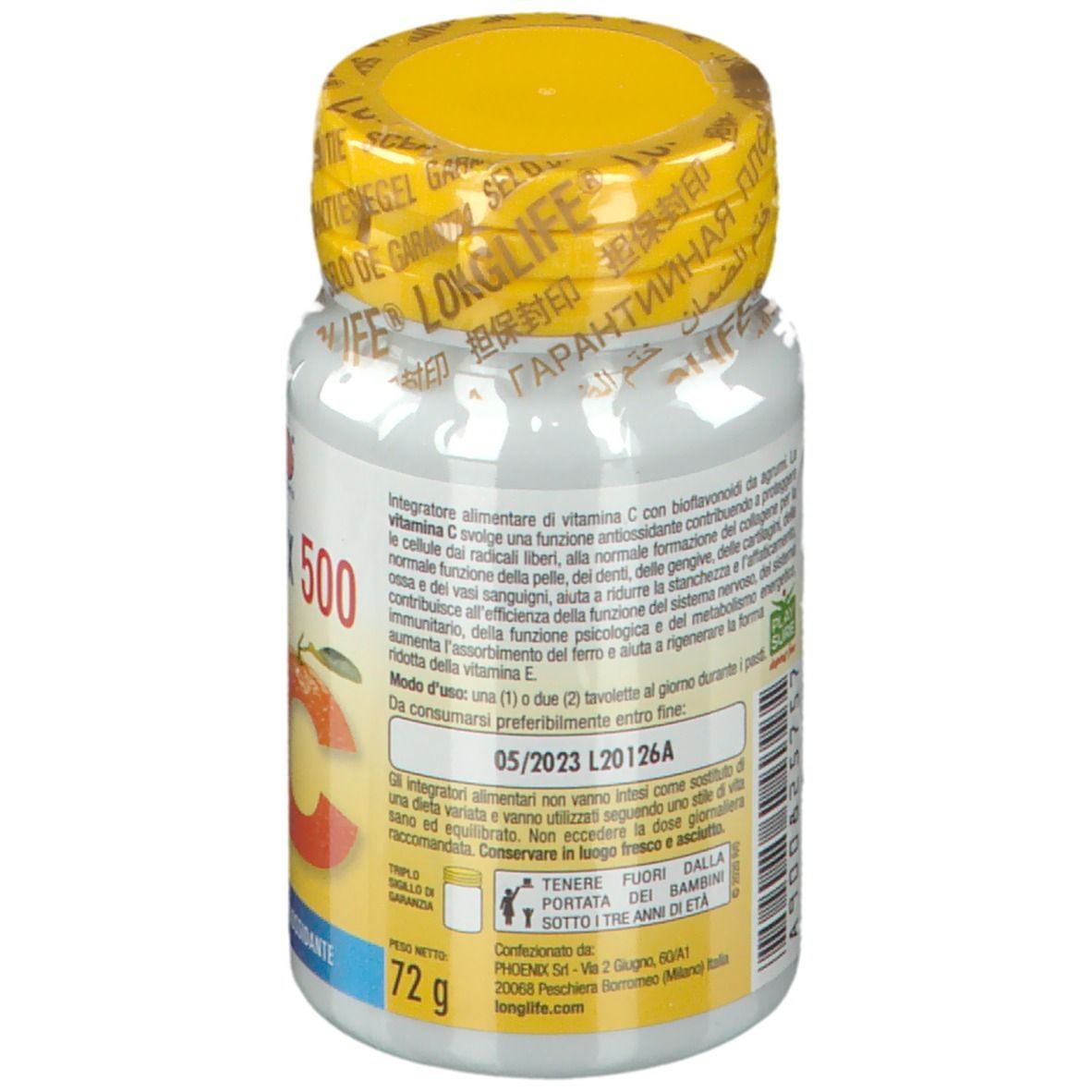 LONGLIFE C COMPLEX 500 TIME RELEASED 60 TAVOLETTE RIVESTITE