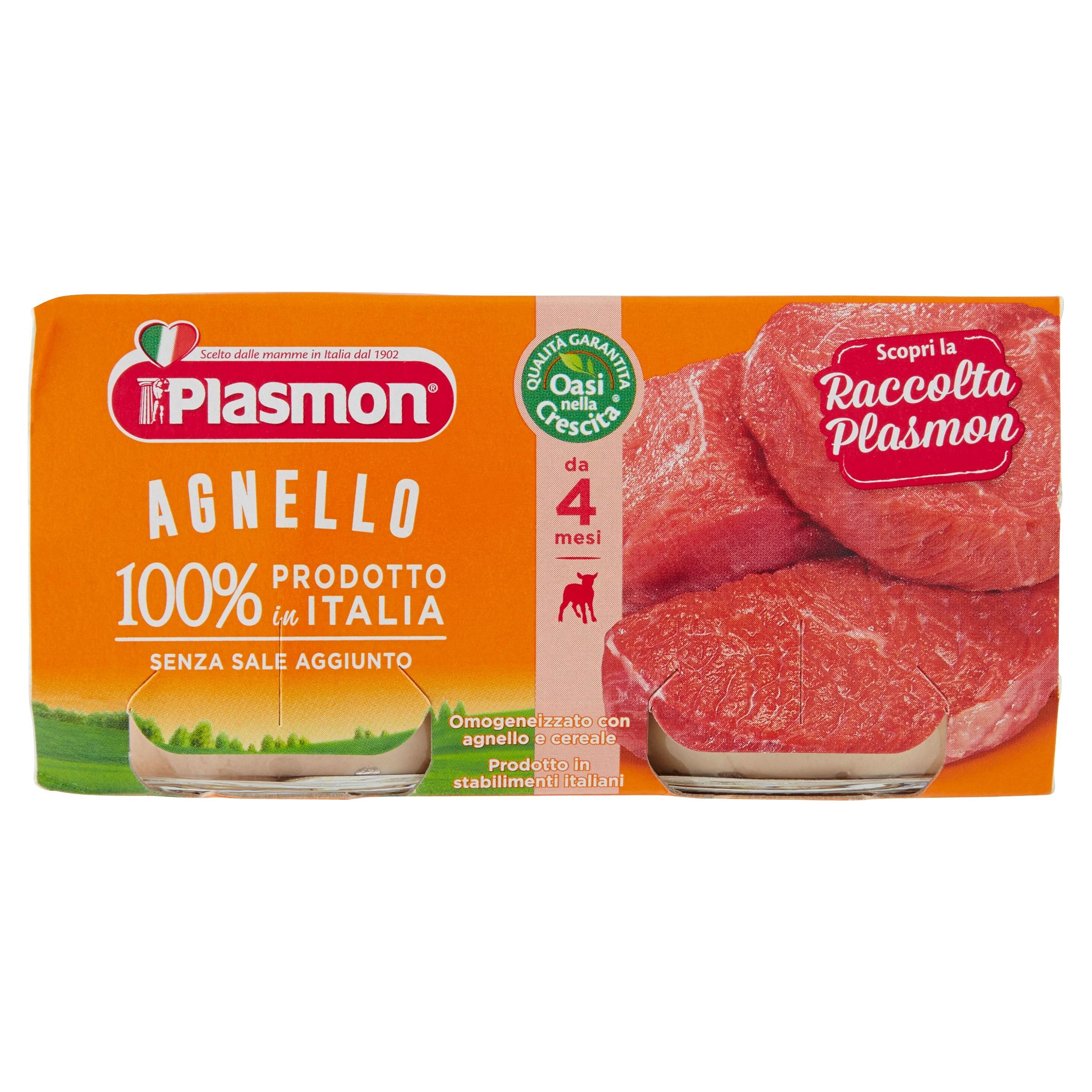 Plasmon Omogeneizzato Agnello 80 G X 2 Pezzi