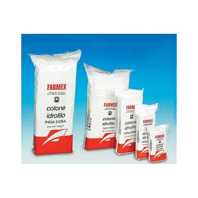 Cotone Idrofilo In Cotone 100% India Farmex Zig Zag 50 G Busta Richiudibile