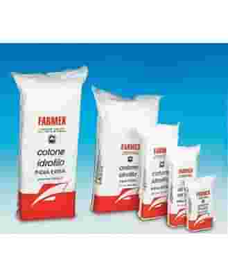 COTONE IDROFILO IN COTONE 100% INDIA FARMEX ZIG-ZAG 50 G BUSTA RICHIUDIBILE