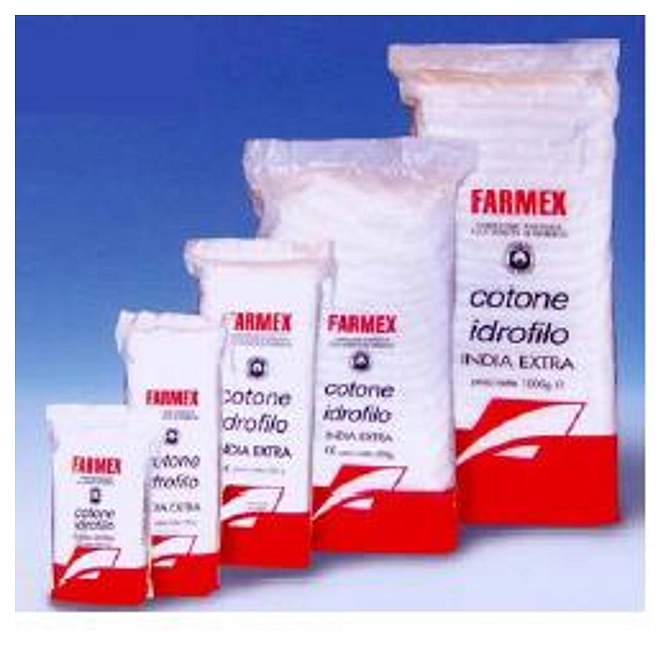Cotone Idrofilo Farmex India Senza Laccio Confezione 500 G