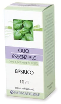 Olio Essenziale di Basilico Farmaderbe, 10ml