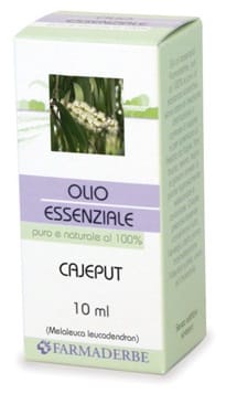 Olio Essenziale di Cajeput Farmaderbe puro 100%, 10ml