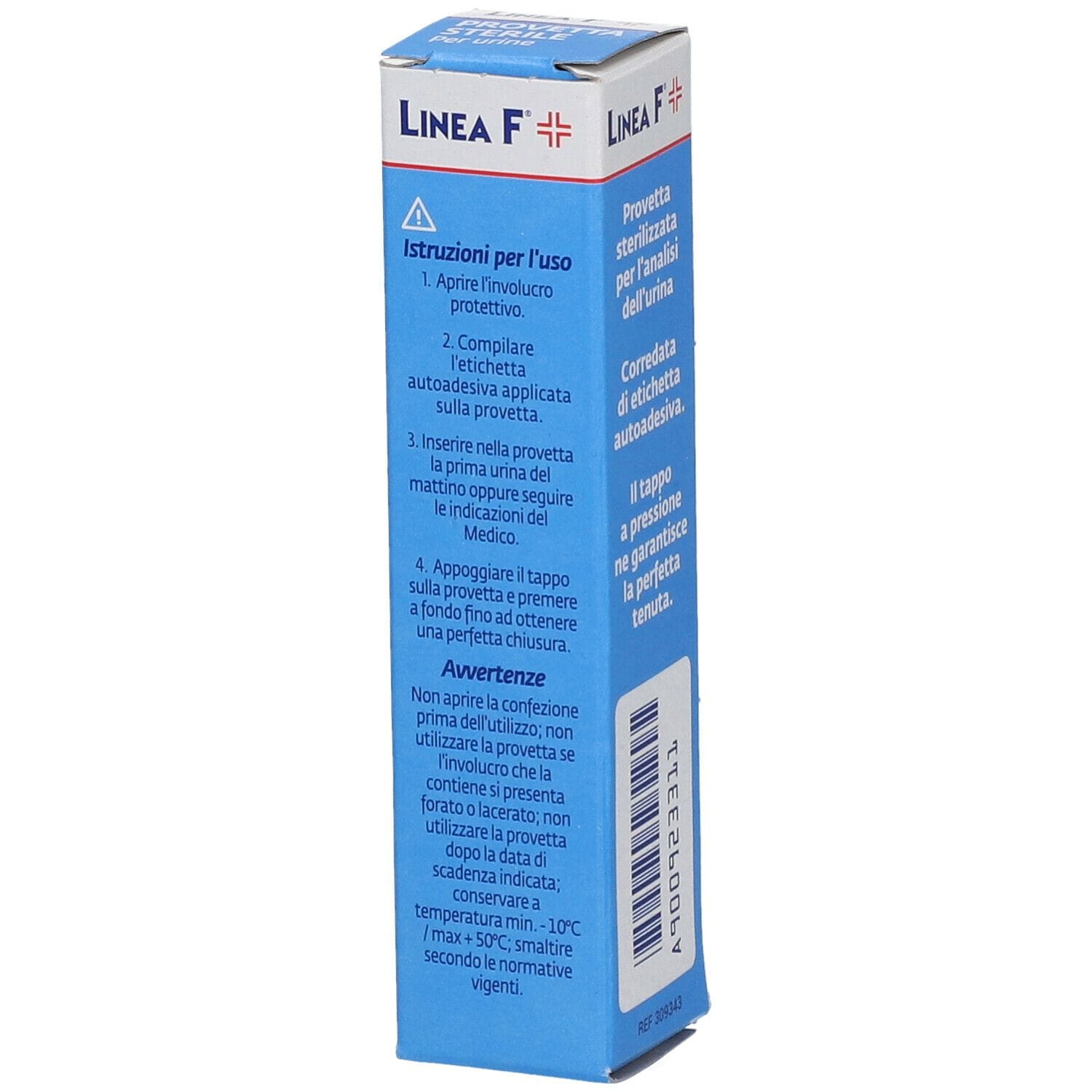 Contenitore sterile per urine Linea F con tappo a pressione