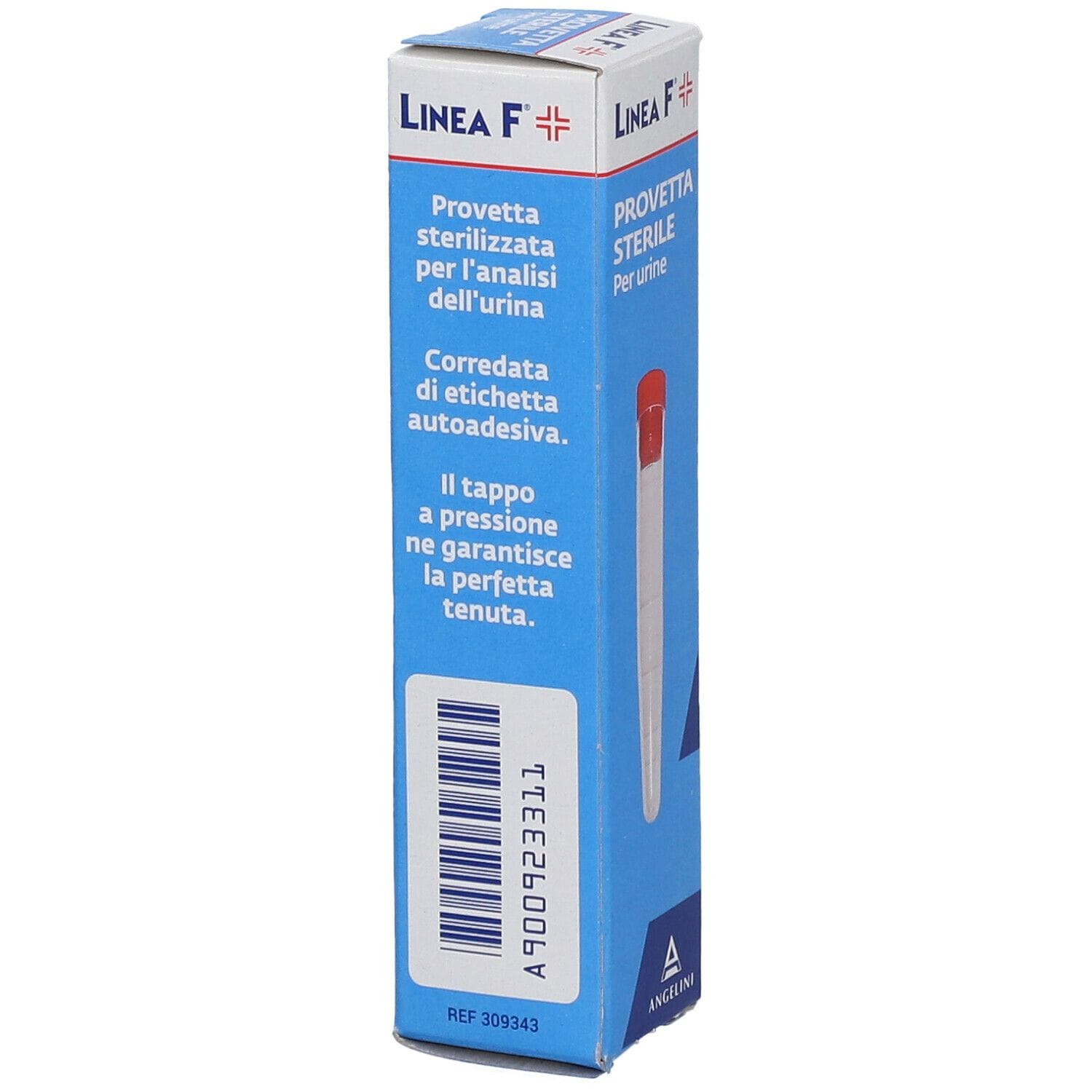 Contenitore sterile per urine Linea F con tappo a pressione