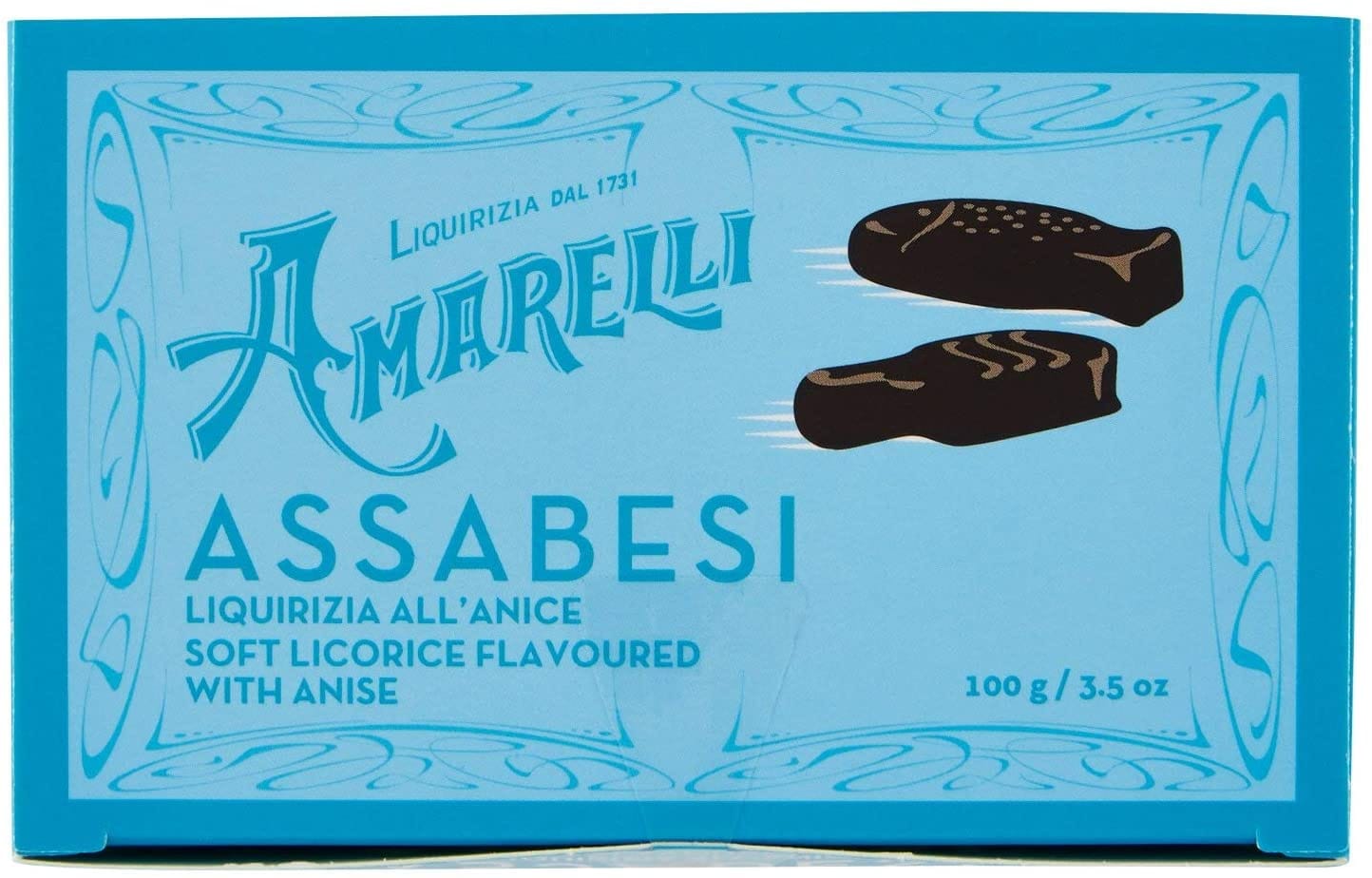 LIQUIRIZIA GOMMOSA SCATOLETTA CELESTE 100 G