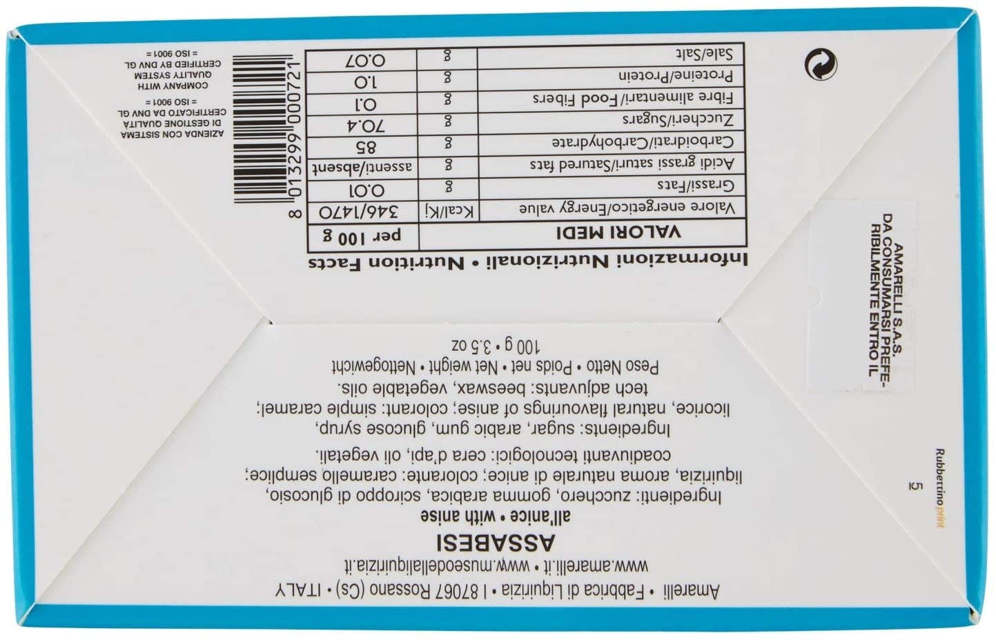 LIQUIRIZIA GOMMOSA SCATOLETTA CELESTE 100 G