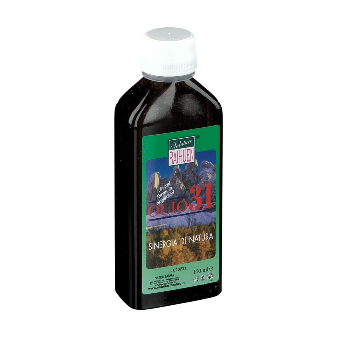 Raihuen Olio 31 Formula Originale Uso Esterno 100 Ml