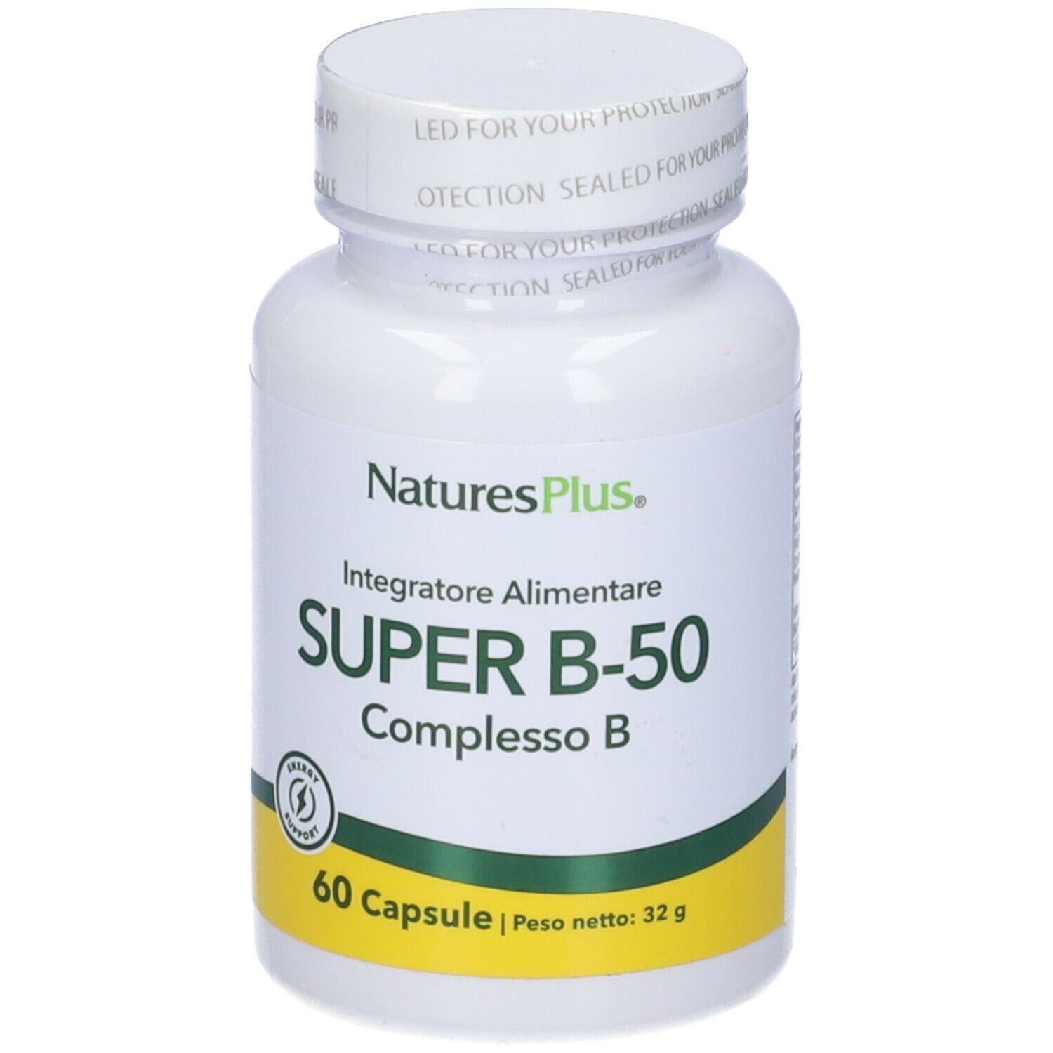 Integratore Super B50 con Vitamina B, 60 capsule