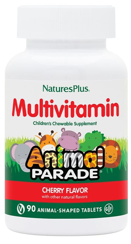 Multivitaminico Animal Parade Ciliegia per Bambini, 90 Tavolette